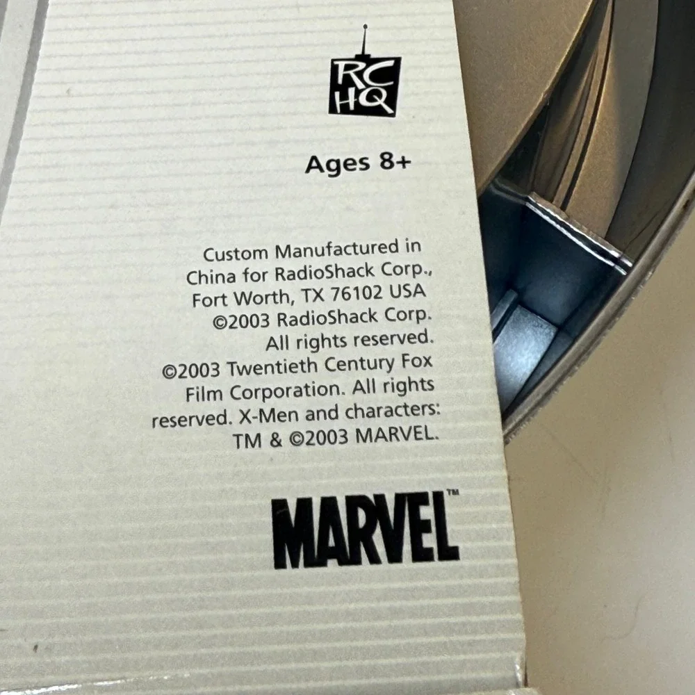 New RadioShack ZipZaps Micro RC X2‎ Garage Carrying Case Marvel X-Men 2003